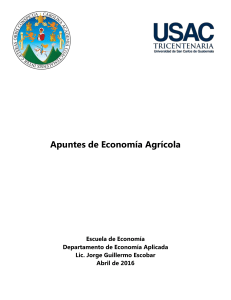 IMPORTANCIA DE LA AGRICULTURA EN LA ECONOMÍA NACIONAL