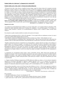 Estados Unidos y el impacto de la “crisis del 29”