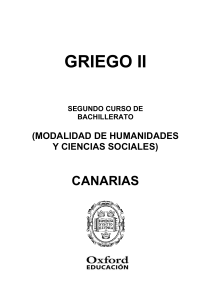 Programación Exedra Griego 2º Bach. Canarias