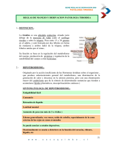 patologia tiroidea