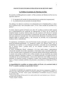 La política económica de Martínez de Hoz