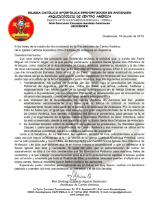 IGLESIA CAT&Oacute;LICA APOST&Oacute;LICA SIRO