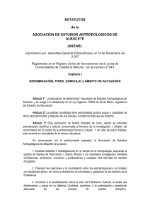 Estatutos - Asociación de Estudios Antropológicos de Albacete