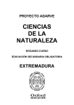 Programación Ciencias de la Naturaleza 2º ESO Extremadura Adarve
