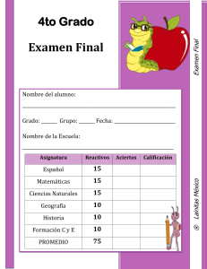 cuarto grado - Material para maestros