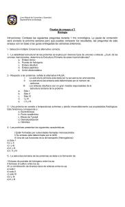 Prueba de ensayo n°1 Biología Intrucciones: Contesta las