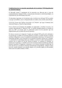 Canalizaci&oacute;n precoz en atenci&oacute;n especializada de los pacientes