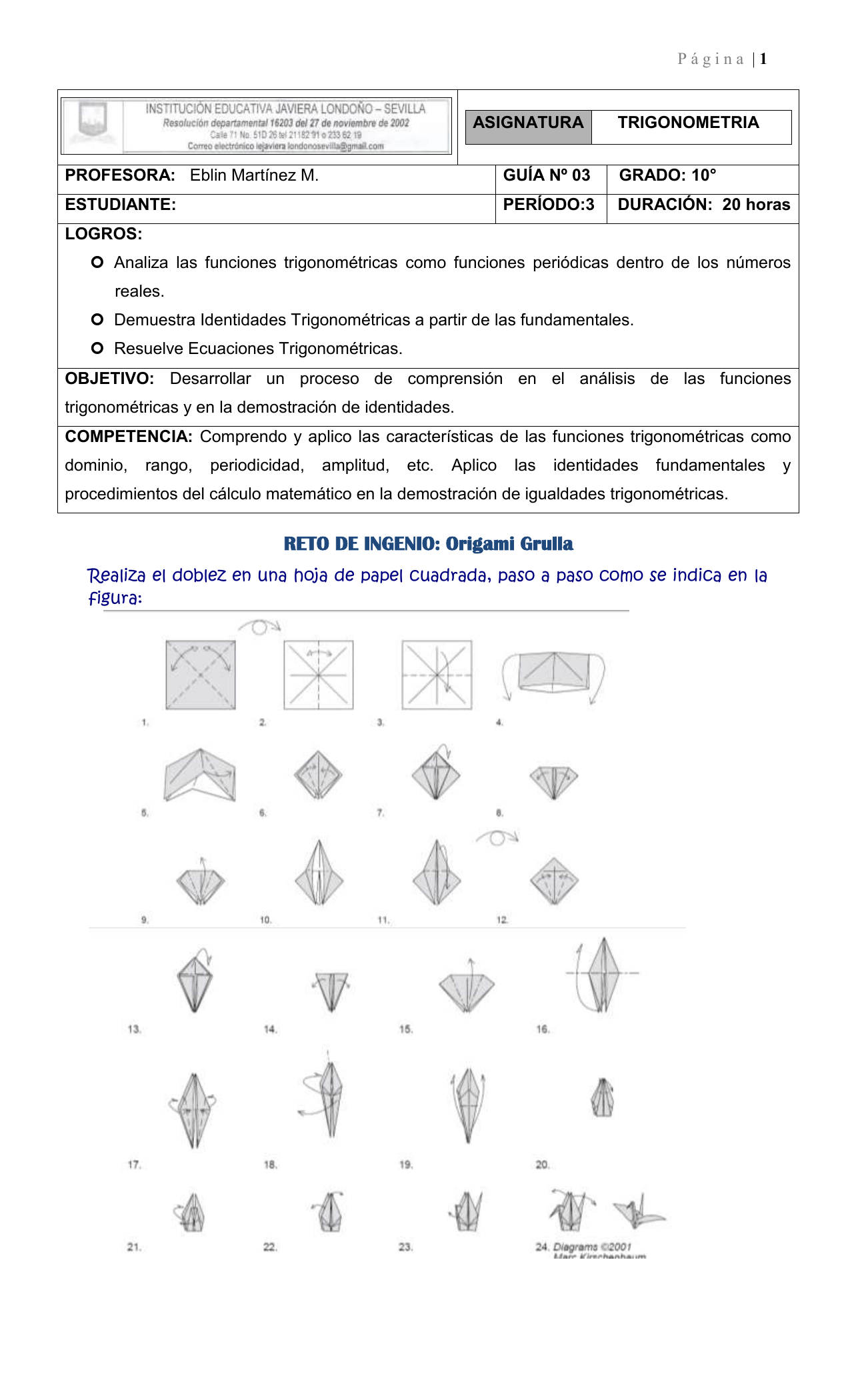 Guia Nº3 10º Guia Nº3 10º