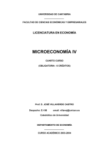 Microeconomía IV