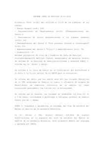 INFORME JUNTA DE FACULTAD 20-01