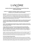 Lancôme Presenta la Segunda Celebración Anual del Genes Day
