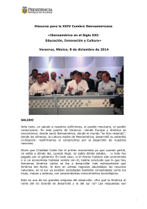 Discurso para la XXIV Cumbre Iberoamericana «Iberoamérica en el