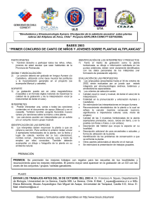 Bases y Formulario pra concurso