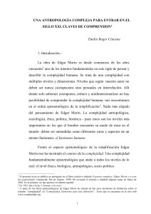 una antropología compleja para entrar en el siglo xxi. claves de