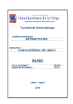 Silabo Clínica Integral del Niño 2 - Universidad Inca Garcilaso de la