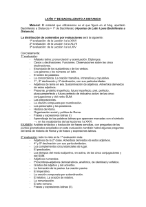 LATÍN 1º DE BACHILLERATO