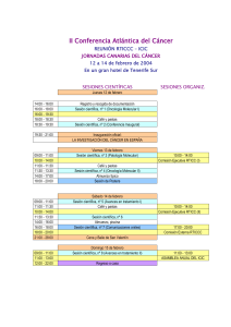 II Conferencia Atl&aacute;ntica del C&aacute;ncer, REUNI&Oacute;N RTICCC