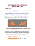 resolución de triángulos oblicuángulos
