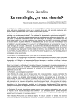 P. Bourdieu- La Sociologia Es Una Ciencia