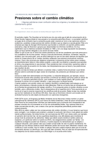 LOS RIESGOS DEL MEDIO AMBIENTE // PERE PUIGDOMÈNECH