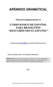 apéndice gramatical para brasileños