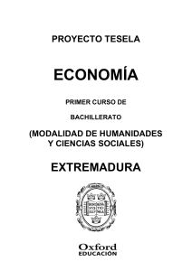 Programación Tesela Economía 1º Bach. Extremadura