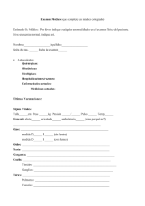 Examen médico - Word