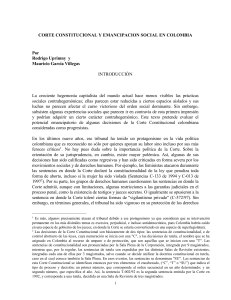Corte Constitucional y emancipación social en Colombia