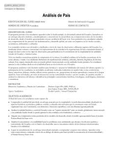 Análisis de País IDENTIFICACIÓN DEL CURSO MSID 4002 Idioma