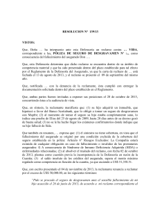 2013R139 - Defensor&iacute;a del Asegurado