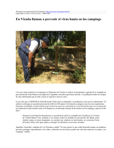 En Vicu&ntilde;a llaman a prevenir el virus hanta en los