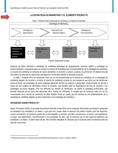 La estrategia de marketing y el elemento producto