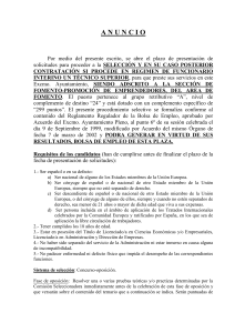 TEMARIO PARA EL DESARROLLO DE PRUEBA DE SELECCI&Oacute;N