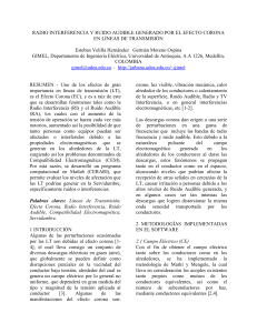 radio interferencia y ruido audible generado por el efecto