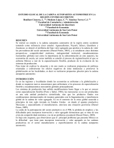 ESTUDIO GLOCAL DE LA CADENA AUTOPARTES AUTOMOTRIZ