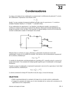 Condensadores Exp 32
