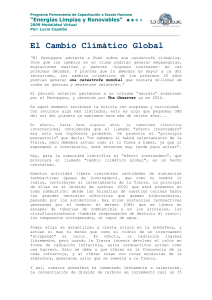 Cambio Climatico