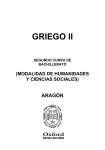 Programación Exedra Griego 2º Bach. Aragón