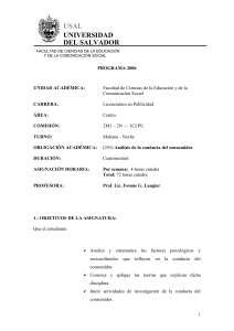 Analisis de la conducta del consumidor