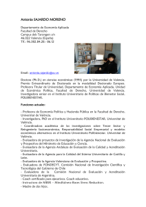 Antonia SAJARDO MORENO - Universitat de València