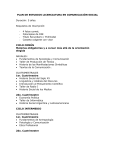 Plan de Estudio Carrera Licenciatura en Comunicación Social