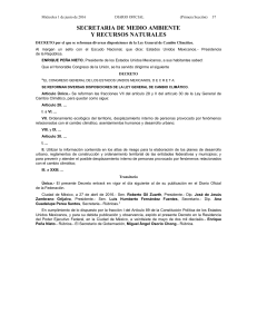 Reforma 7: Ley General de Cambio Clim&aacute;tico. DOF 01-06-2016