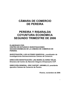 Los resultados económicos - Cámara de Comercio de Pereira