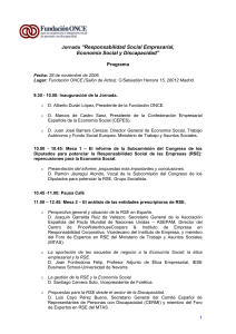 Jornada sobre Responsabilidad Social Empresarial,