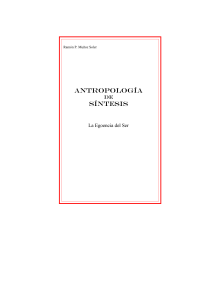ANTROPOLOGíA DE SINTESIS - Antropología filosófica RAMÓN