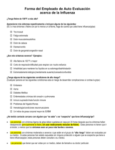 Employee Influenza Triage Evaluation Form