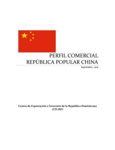 Perfil comercial de China Popular 2016 - CEI-RD