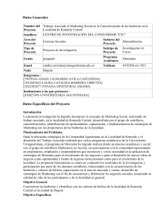 Datos Generales Nombre del Proyecto Trabajo Asociado al