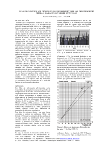EL CAMBIO CLIMÁTICO Y SU INFLUENCIA SOBRE LAS LLUVIAS