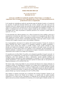 Fides per doctrinam (16-01